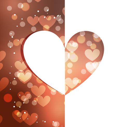 beautiful heart background  vector