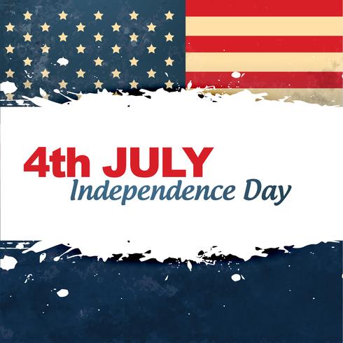 vintage style independence day vector