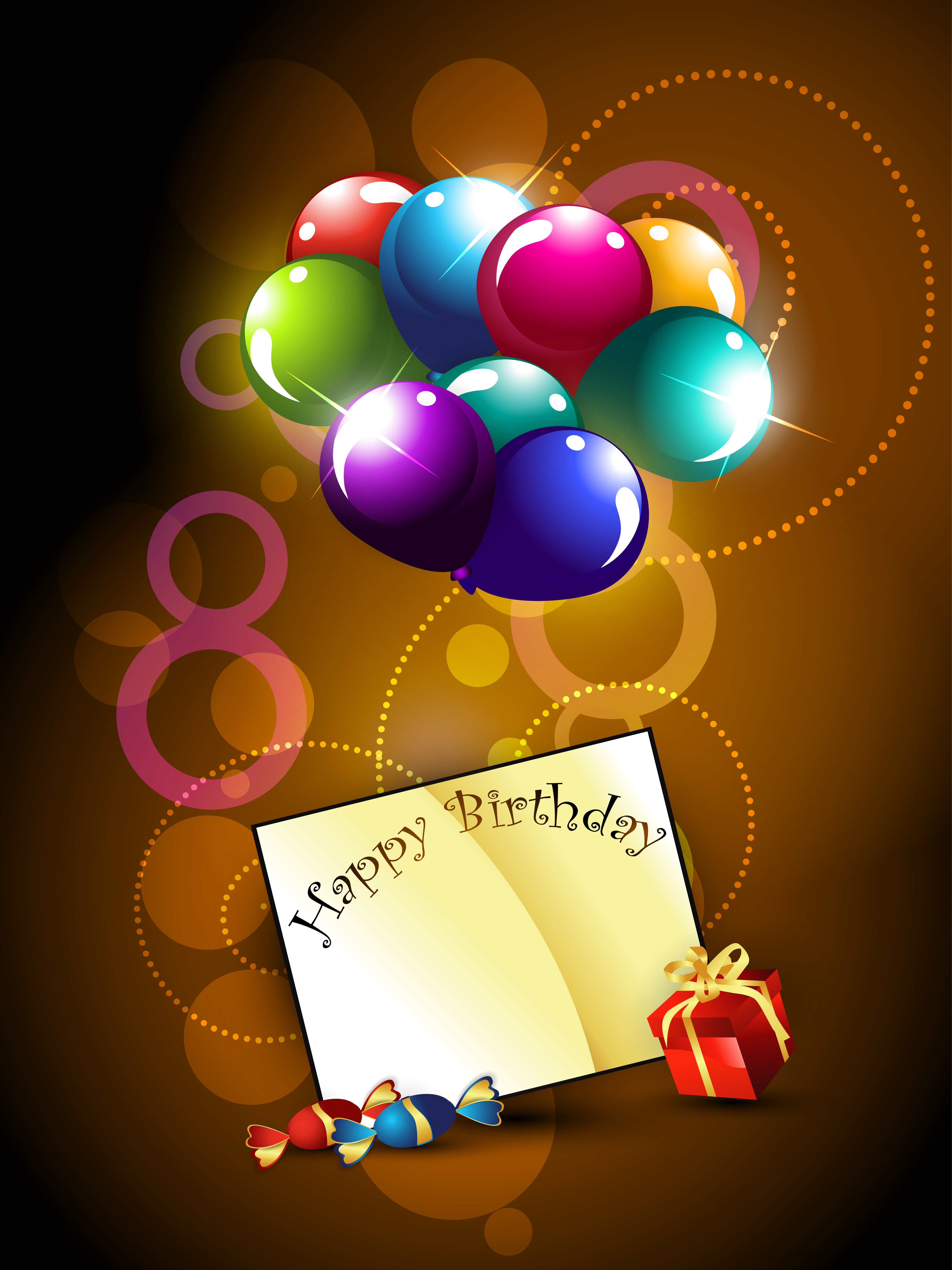 Download happy birthday 456148 Vector Art at Vecteezy