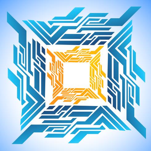technology style vector