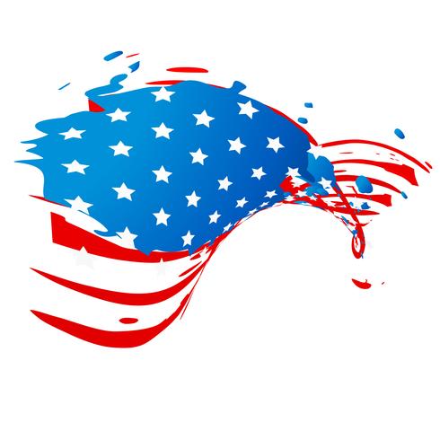 creative american flag vector