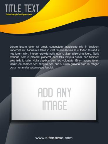 stylish brochure design vector