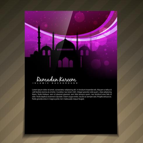 islamic brochure deesign vector