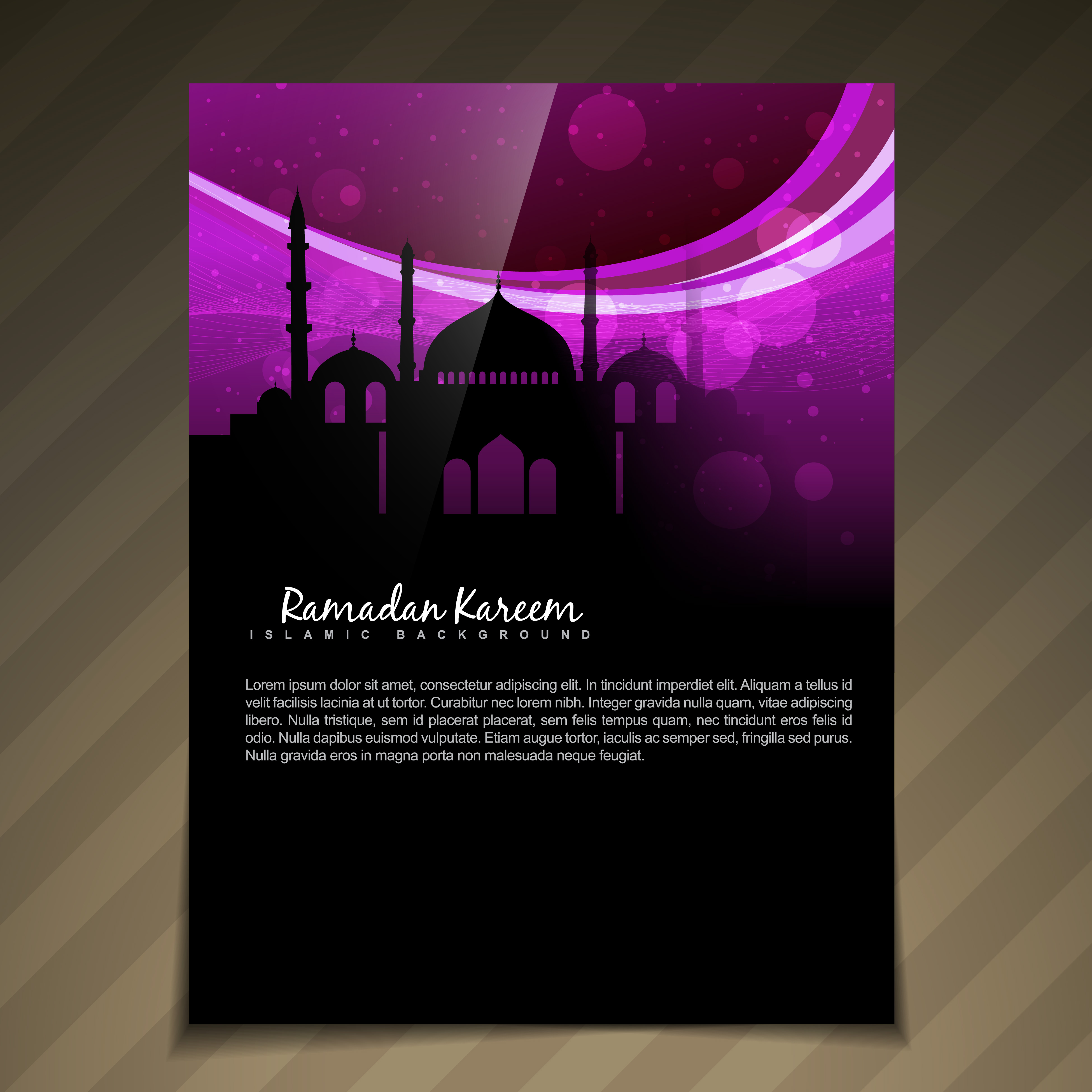 islamic brochure deesign 456214 Vector Art at Vecteezy
