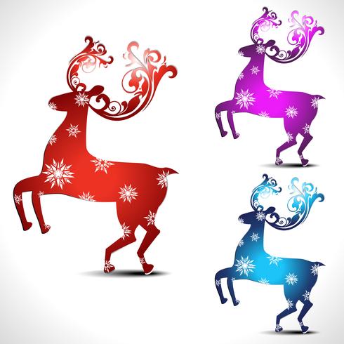 artistic deer vector
