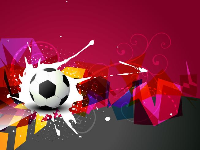 diseño de fútbol abstracto vector