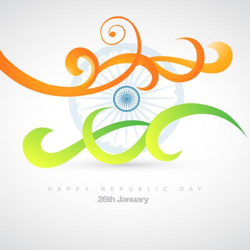 artistic indian flag vector
