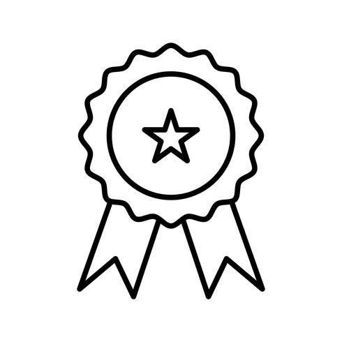 Medal Line Black Icon vector