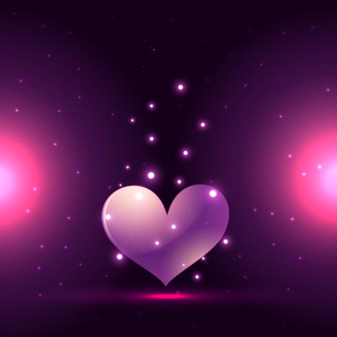 beautiful heart background vector
