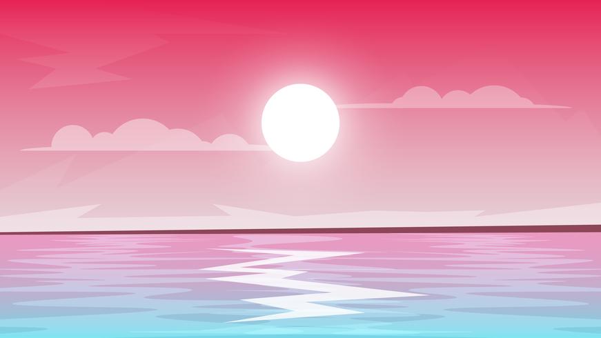 moon landscape. Star and mountain. vector