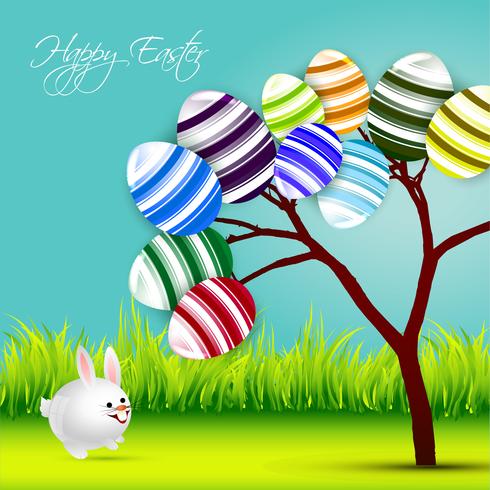 diseño de banner de Pascua vector