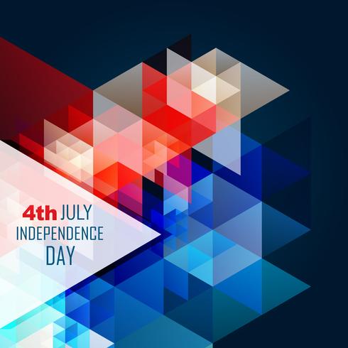 abstract american independence day vector