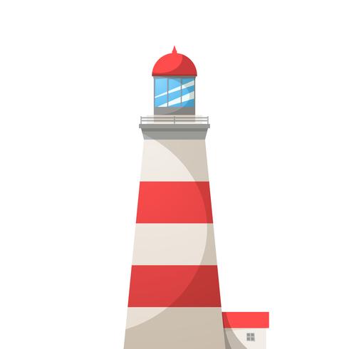 Cartoon Light house illustration. vector