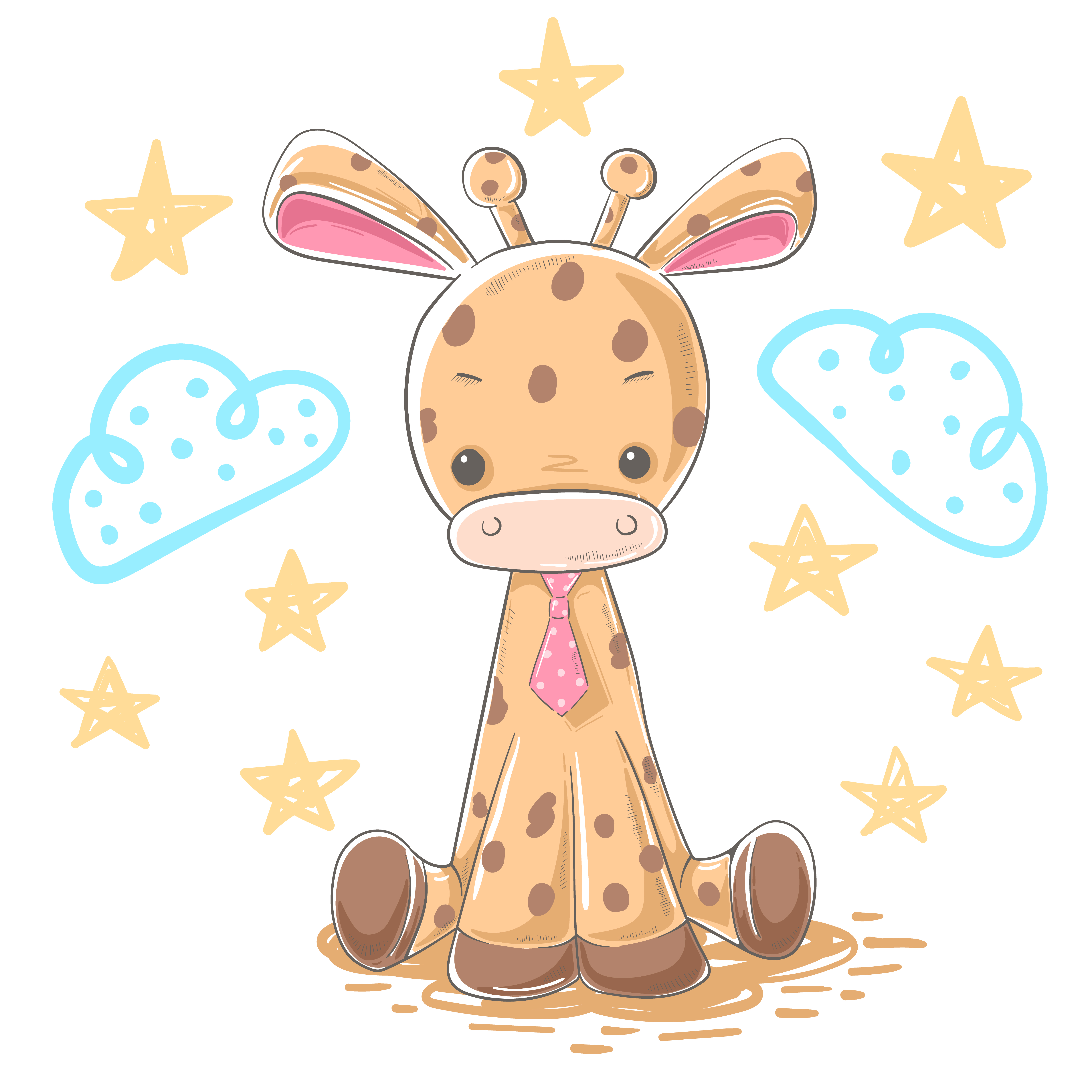 Download Cartoon giraffe illustration - cartoon characters. 456527 ...