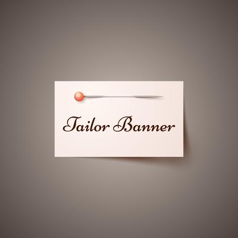 Needle, tailer infographic. Business banner. vector