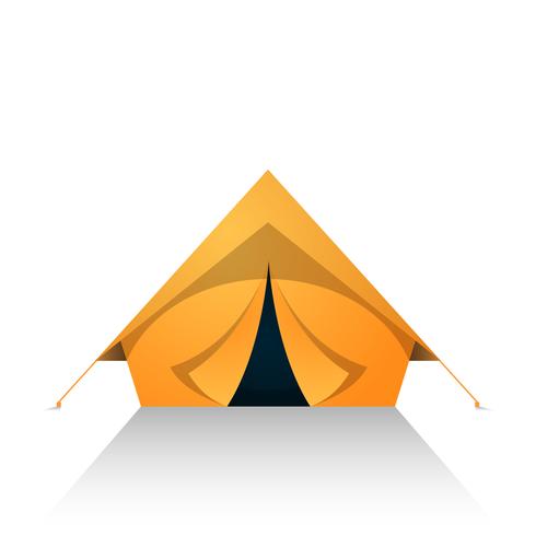 Tent cartoon on the white white background. vector