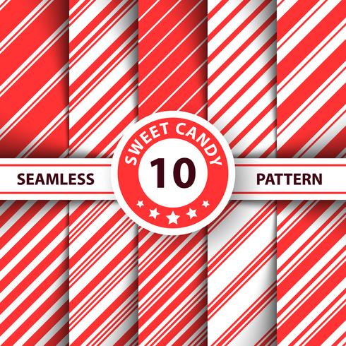 Striped sweet line Merry Christmas pattern. vector