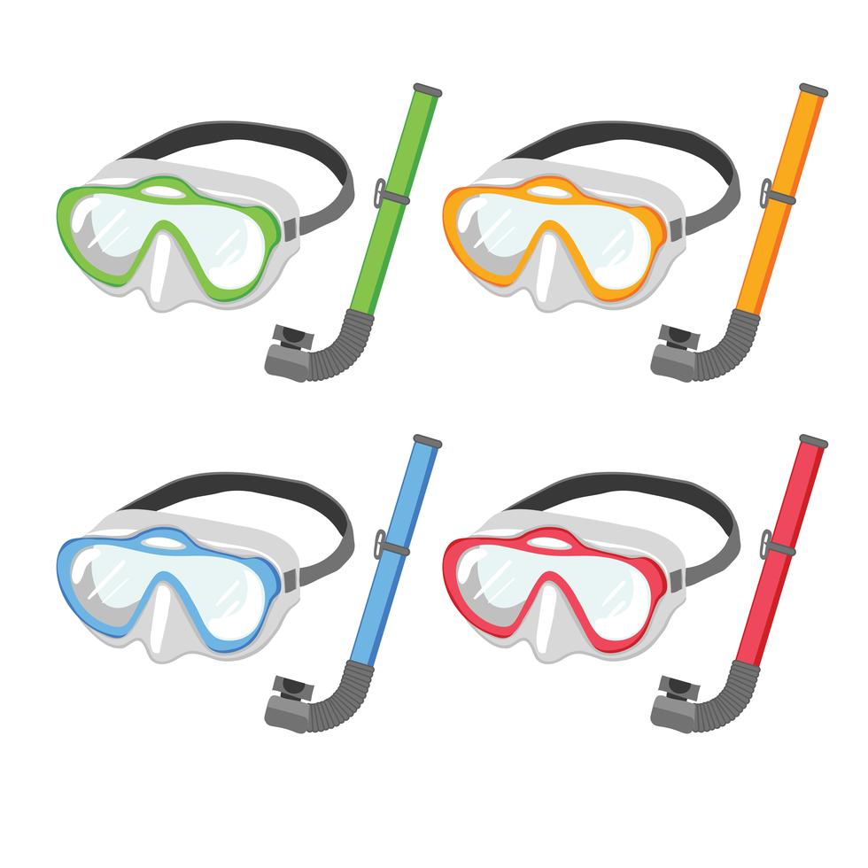 snorkel vector collection design - Download Free Vectors, Clipart