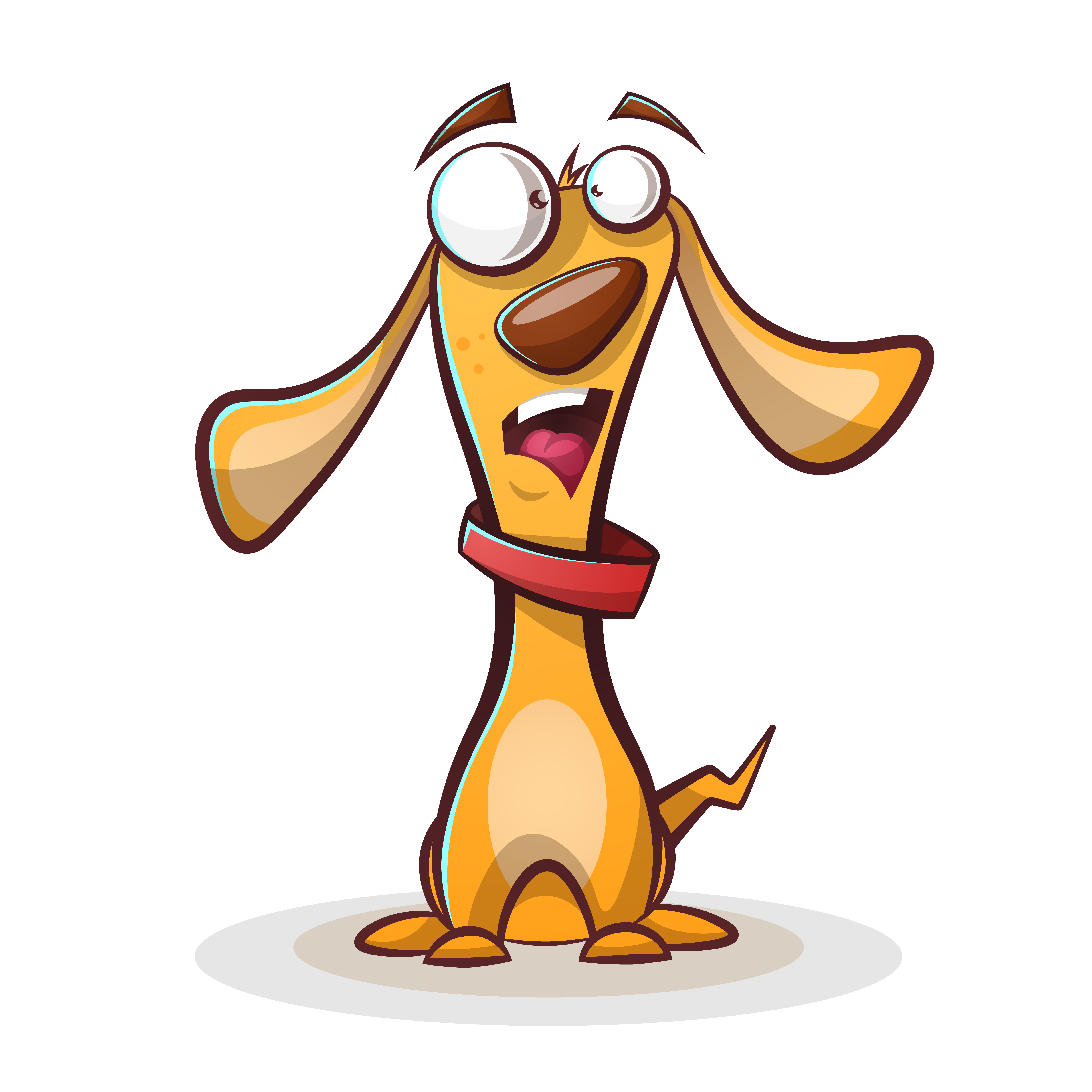 Funny, cute dog cartoon. 456761 Vector Art at Vecteezy