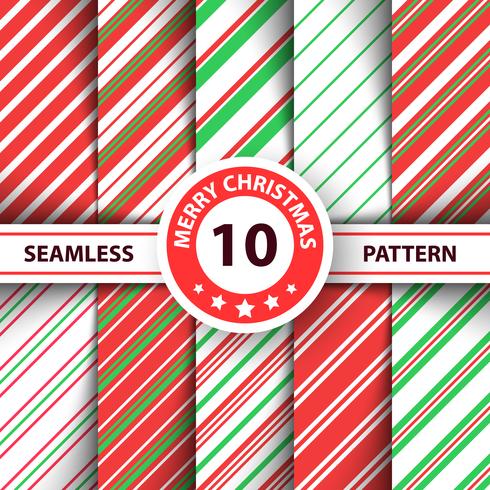 Striped sweet line Merry Christmas pattern. vector