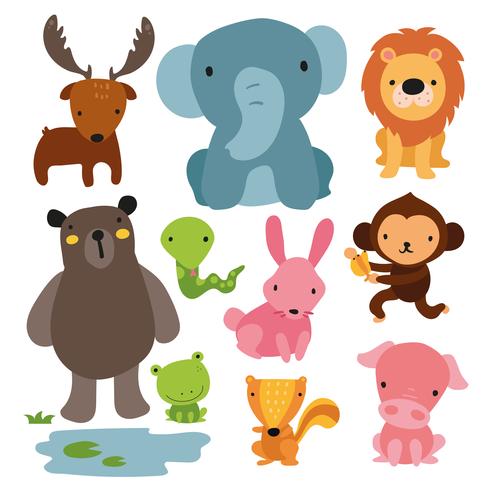 diseño de personajes de animales vector