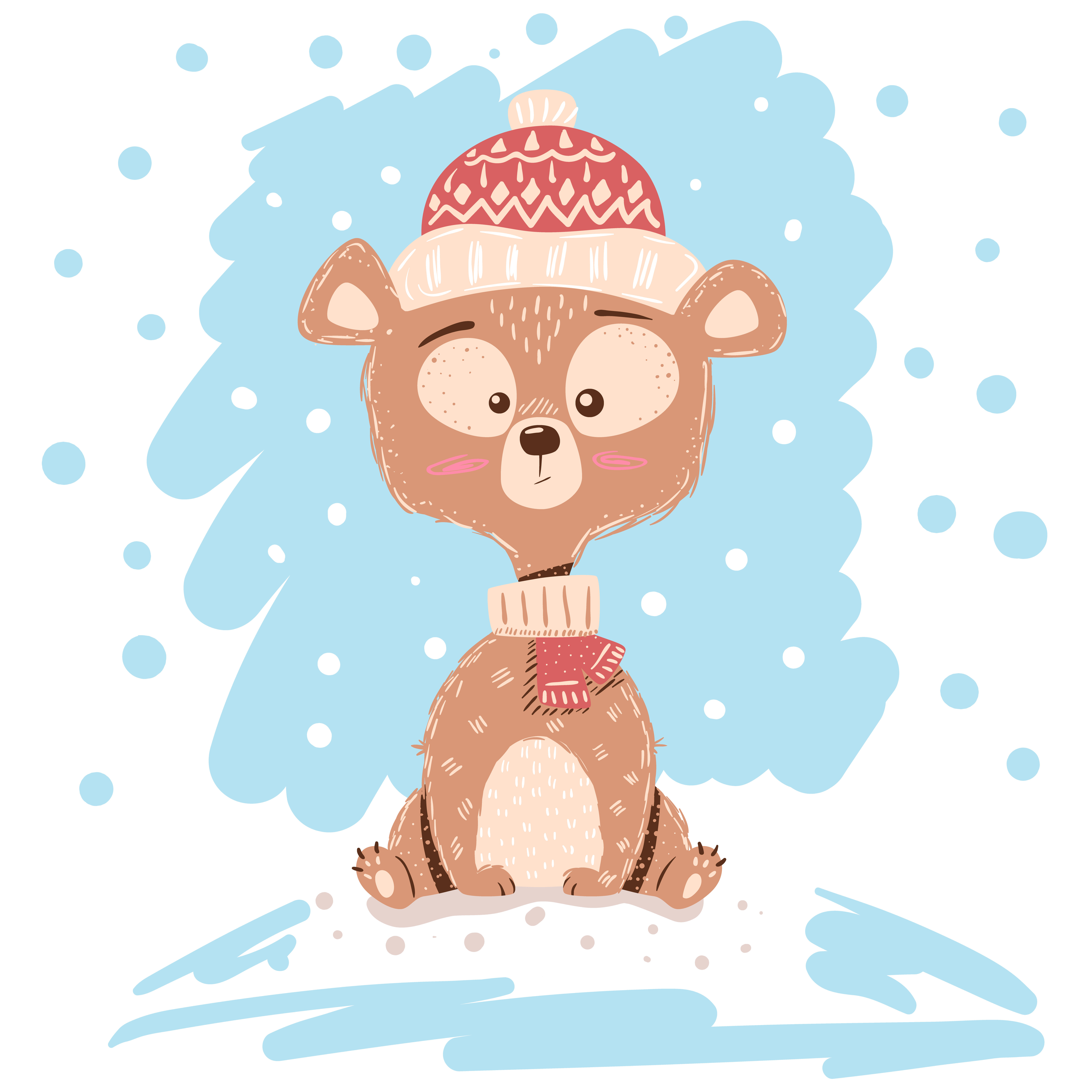 Download Cute, funny cartoon bear characters. 456878 Vector Art at ...