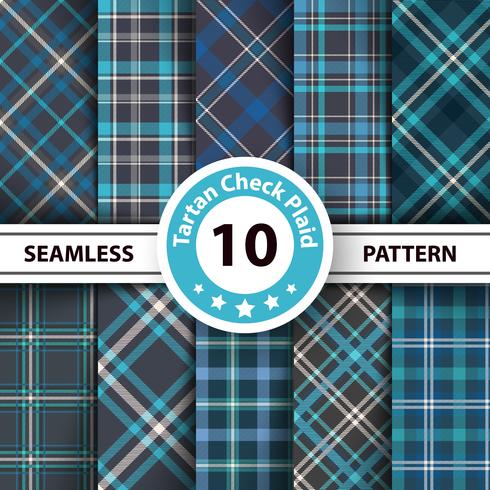 Classic tartan, Merry Christmas seamless patterns. vector