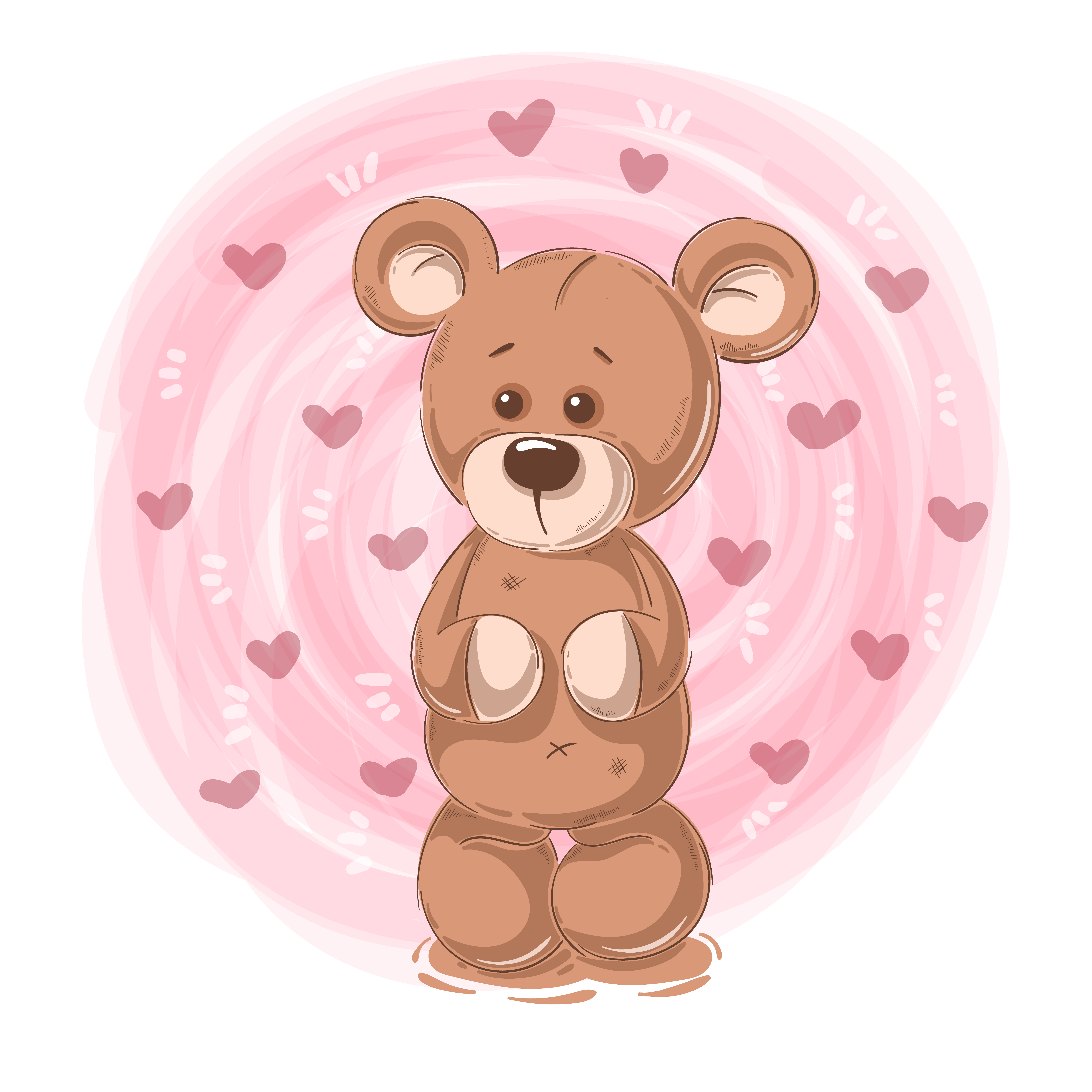Cartoon teddy bear - funny characters. 456906 Vector Art at Vecteezy