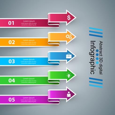 Infographic icons. Arrows icon. vector