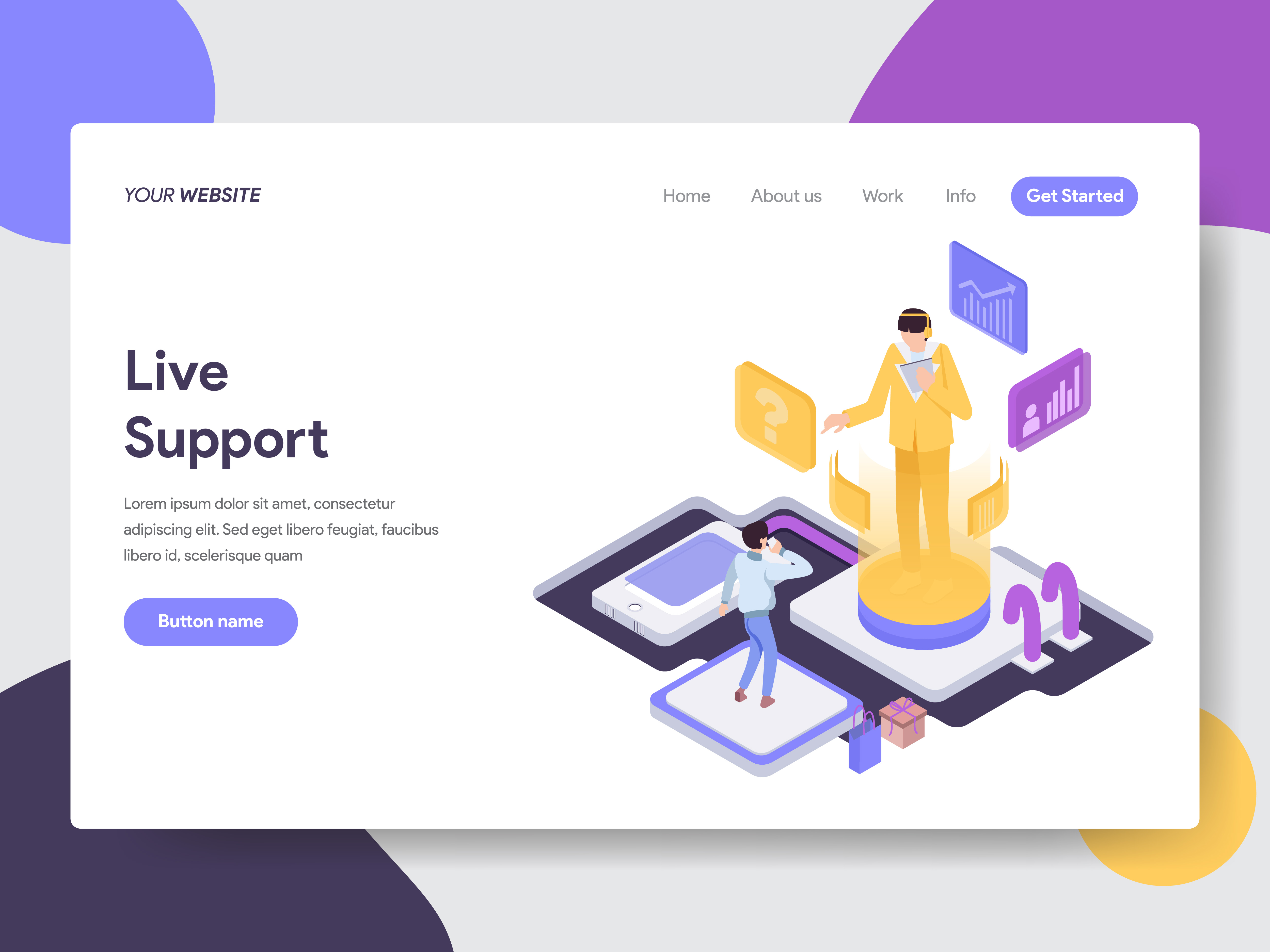 Support Website Template Support Website Template