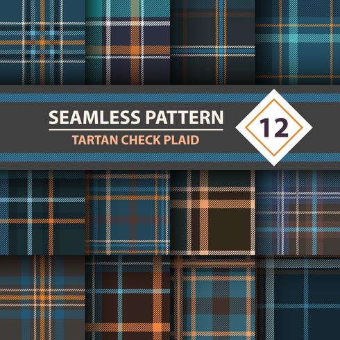 Classic tartan, Merry Christmas seamless patterns. vector