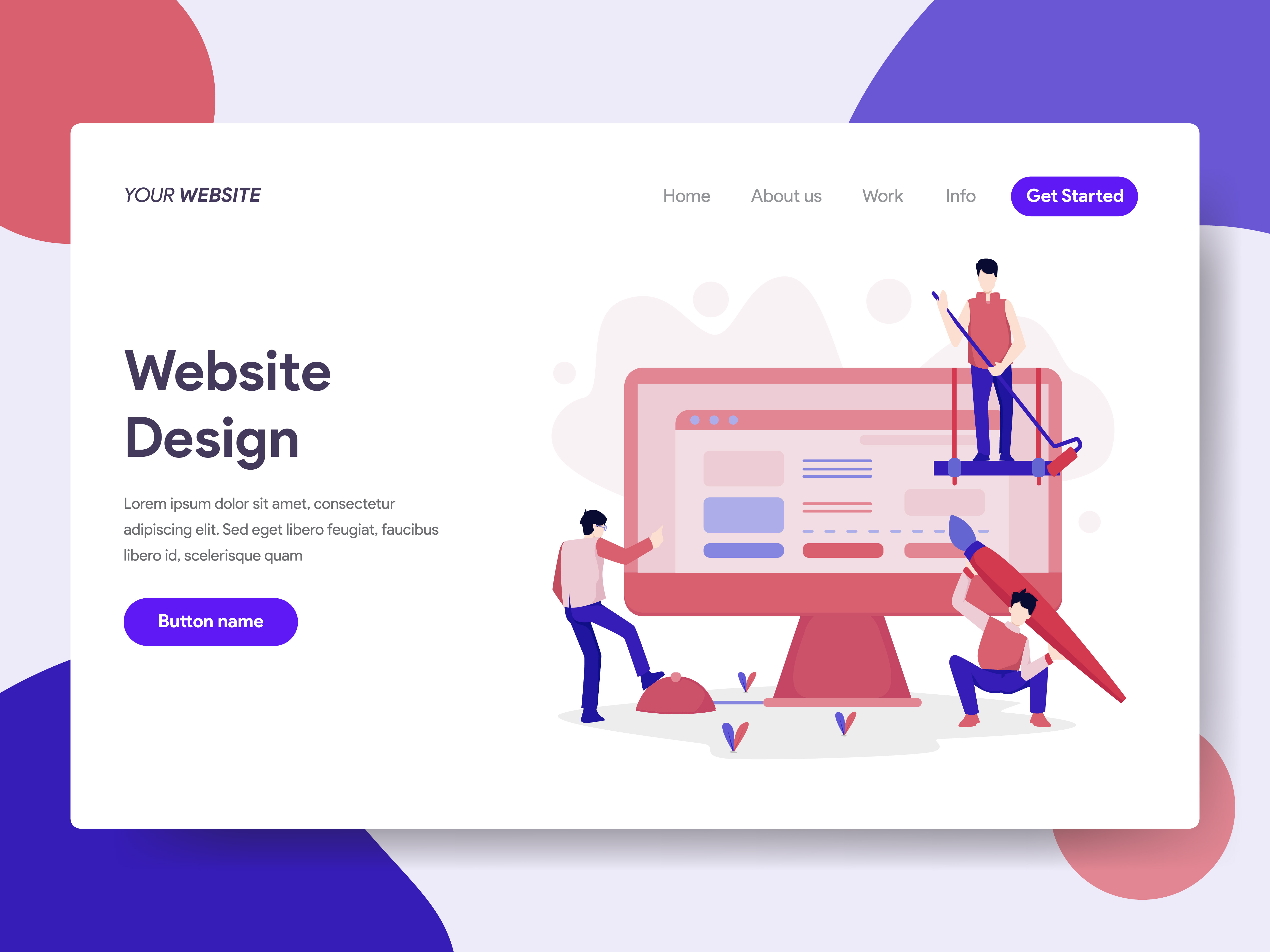 website layout presentation