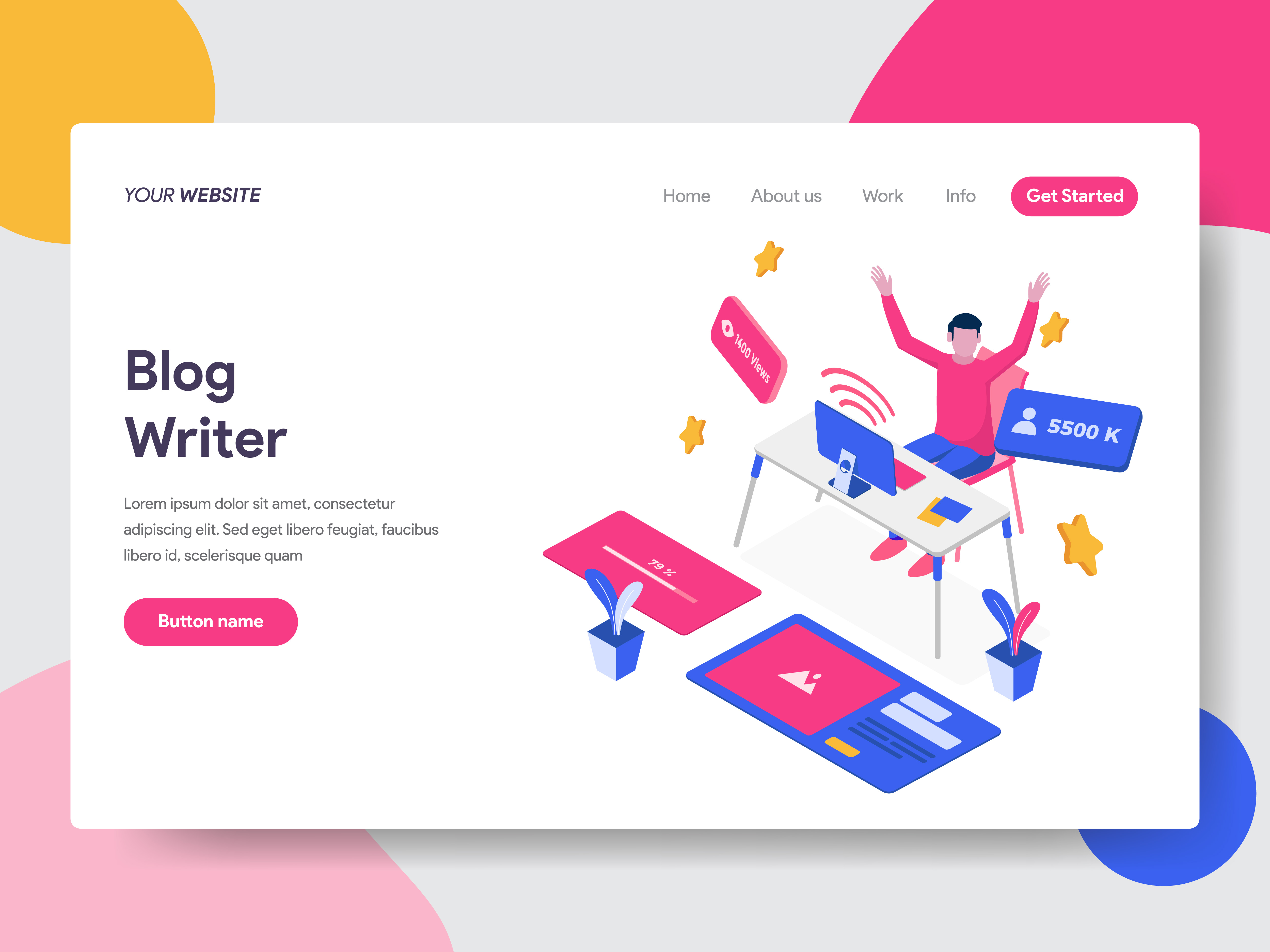 Blog page design templates Blog page design templates