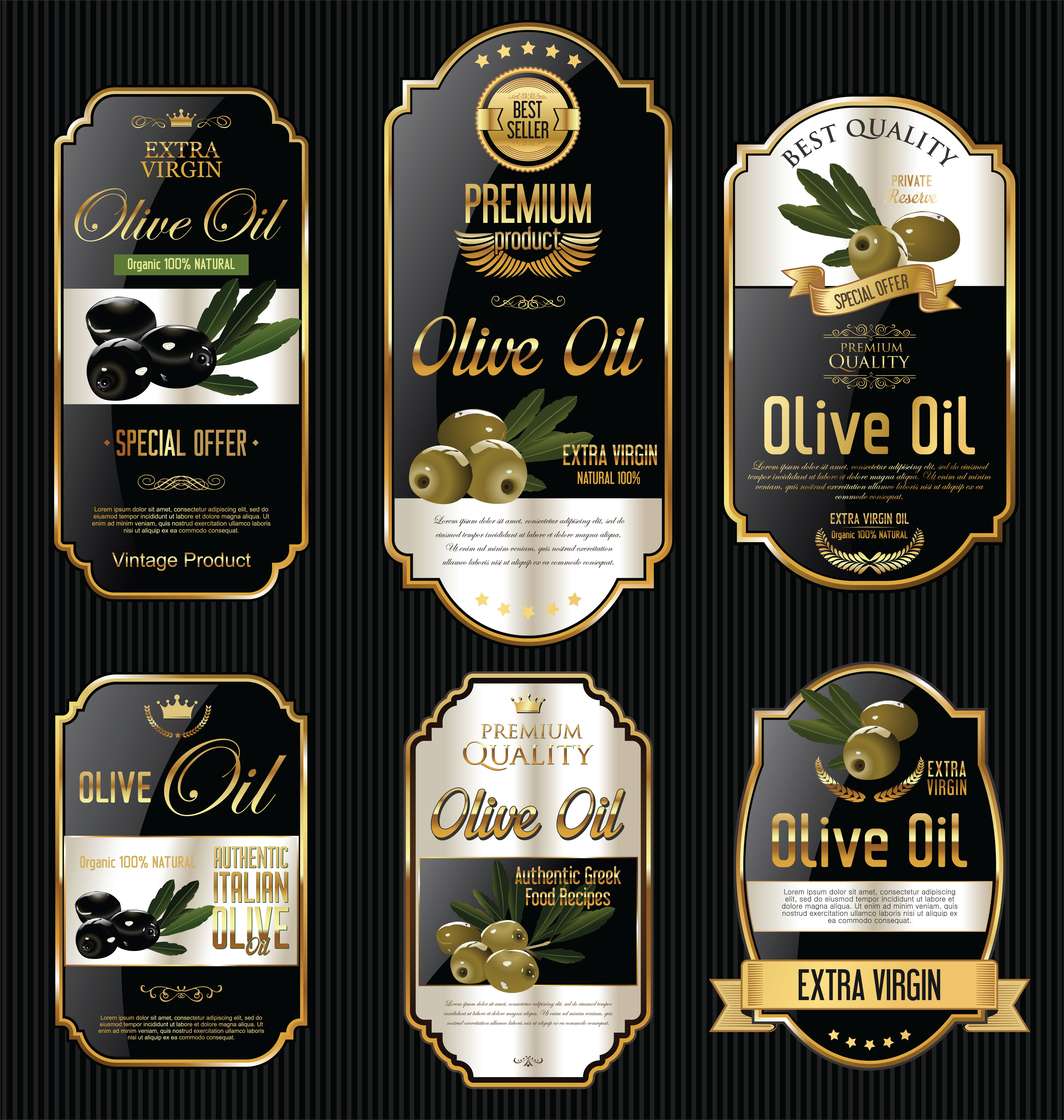 olive-oil-retro-labels-collection-457331-vector-art-at-vecteezy