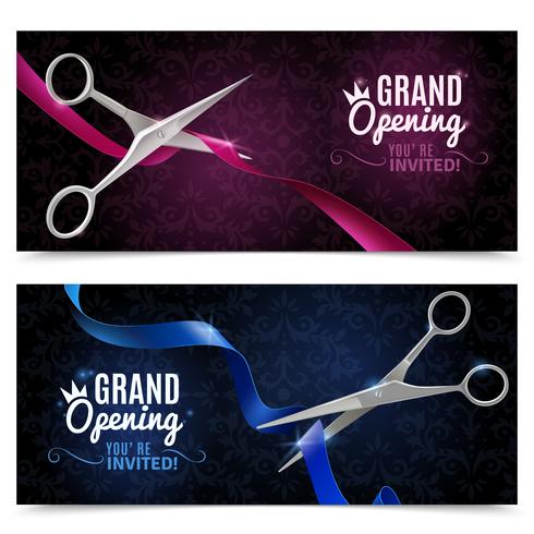 Grand Opening Banners Set  vector