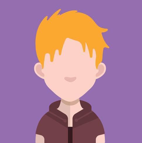 Conjunto de coloridos avatares de personajes. vector