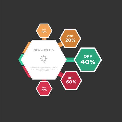 Elementos vectoriales para infografía. Plantilla para diagrama, gráfica, presentación y tabla. vector