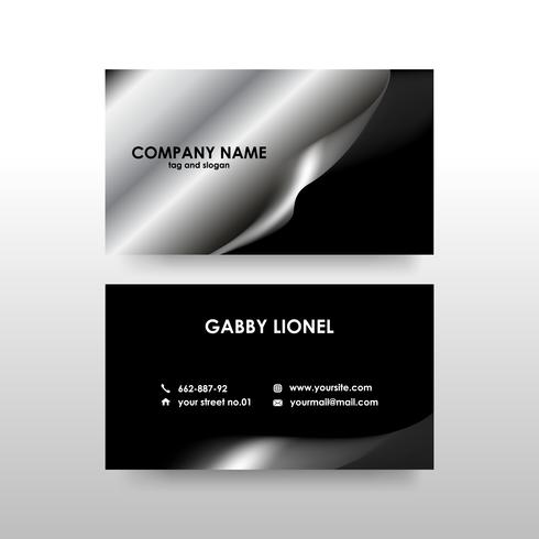 Creative and elegant double sided business card template vector