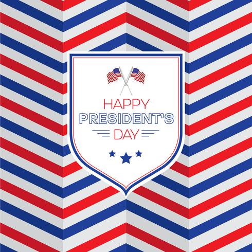 Happy President's day design background with copy space vector