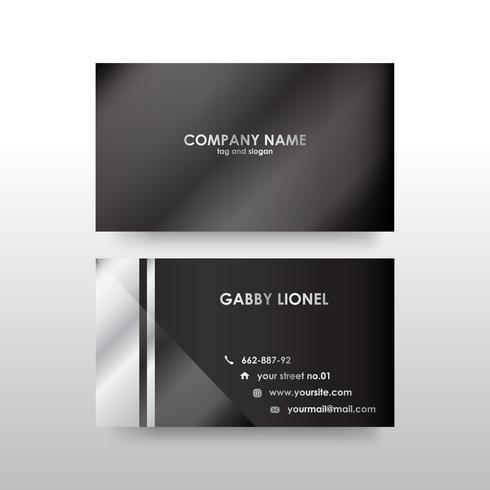 Creative and elegant double sided business card template vector