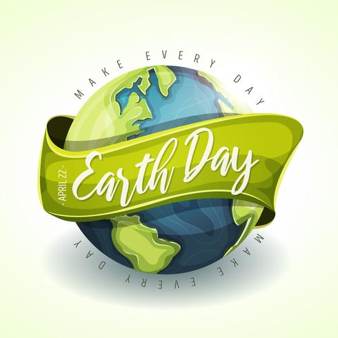 Happy Earth Day Holiday Banner vector