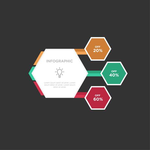 Elementos vectoriales para infografía. Plantilla para diagrama, gráfica, presentación y tabla. vector