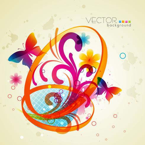 butterfly background vector