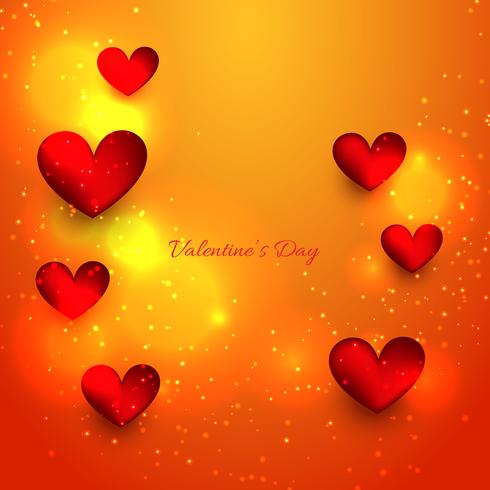 Día de San Valentín hermoso corazón ilustración vector