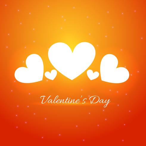 valentine day heart background vector