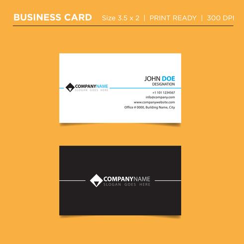 Modern creative business card and name card, horizontal simple clean template vector design 