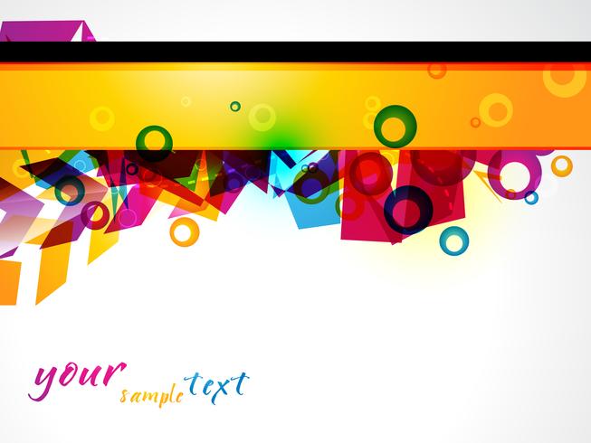 colorful abstract shape vector