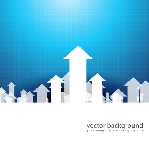 upside growing arrow vector