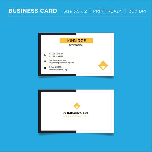 Modern colorful creative business card and name card, horizontal simple clean template vector design 