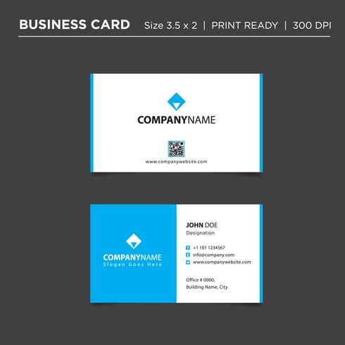 Professional Business card concept design, abstract vector illustration